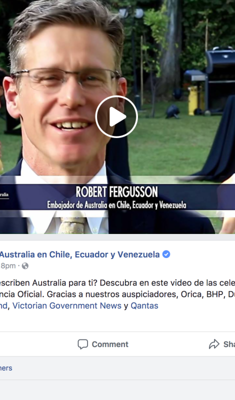 Servicio integral: Video Embajada de Australia en Chile