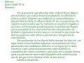 Carta de Reconocimiento: Bomberos Italianos en Santiago, Chile